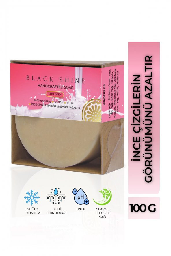 Black Shine BS Kolojen Katkılı Doğal Sabun Yenileyici Etkili BYXKRM0104