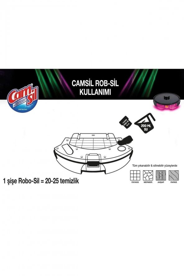 Camsil Robo-Sil Floral Yüzey Temizleyici - 3