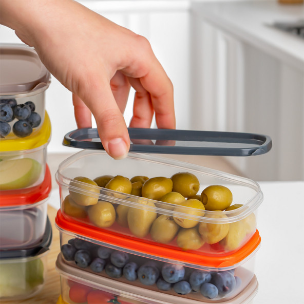 Porsima 1001 12 li Derin Dondurucu Mikrodalga Saklama Kabı - Çok Amaçlı Gıda Erzak Saklama Kabı Seti - 4
