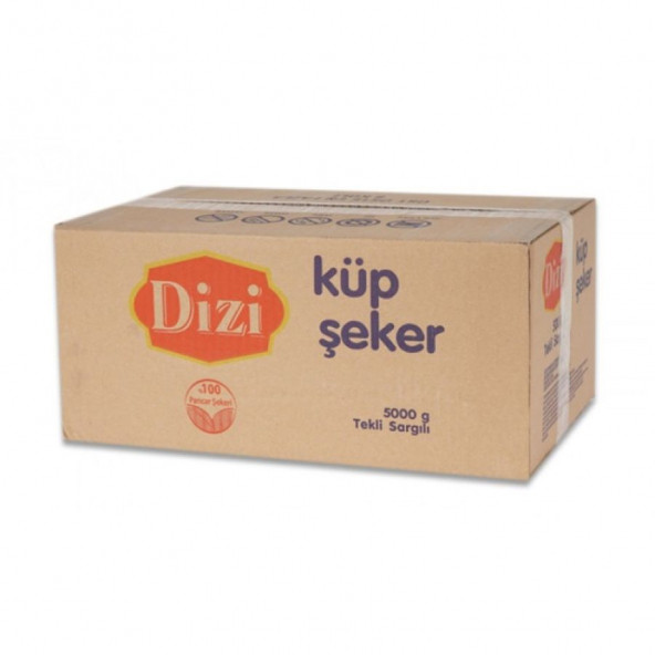 DİZİ TEK SARGILI KÜP ŞEKER 5000 GR