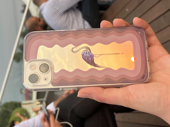 Aynalı Flamingo Kapak Apple iPhone 11 - 3