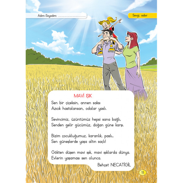 Değerlerimizle Süper Okuma Anlama 1. Sınıf - 6