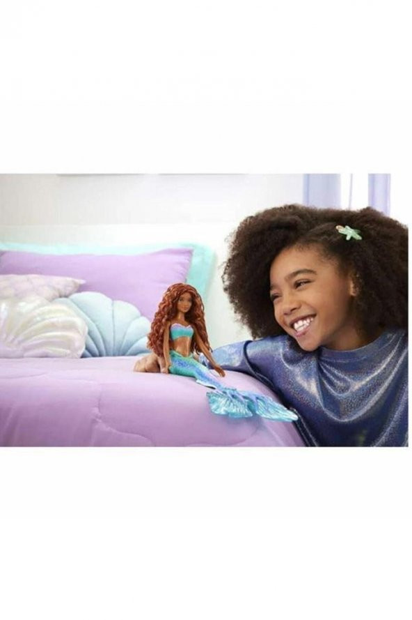 Disney Prenses Muhteşem Deniz Kızı HLX08, Deniz Kızı Barbie Bebek - Resim 4