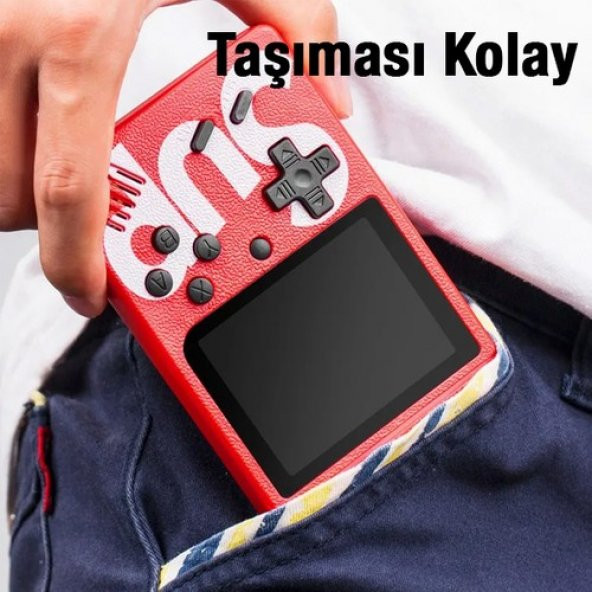 Sup 400 Nostalji Oyunlu Taşınabilir Retro Mini Atari Gameboy ALL-36165 - 5
