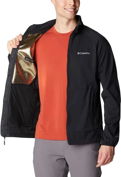 Columbia Canyon Meadows Softshell Erkek Siyah Mont WO3213-010 - Resim 4