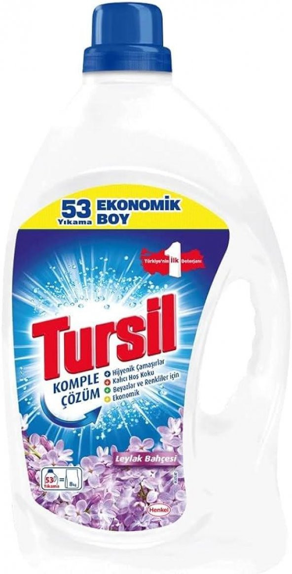 TURSİL JEL 3,44 LT LEYLAK BAHÇESİ 53 YIKAMA - 1