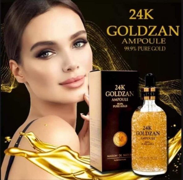 24k GOLDZAN AMPOULE  99.9 saf altın en çok satan Serum 100ml