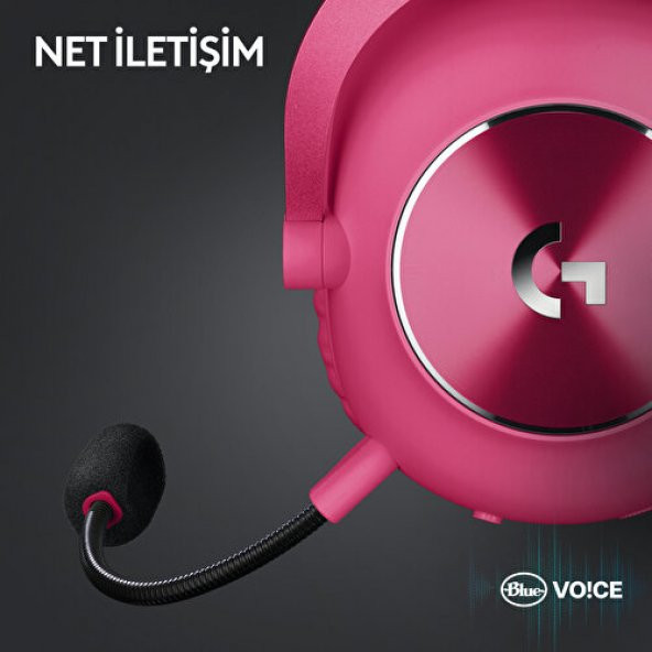 Logitech G PRO X 2 LIGHTSPEED Kablosuz DTSX Headphone 2.0 - 7.1 Surround Ses Oyun Kulaklığı - Pembe - 7