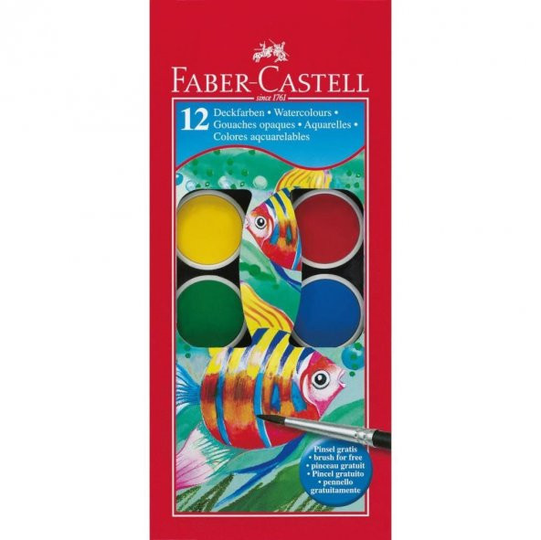 Faber-Castell Suluboya 12 Renk Küçük Boy