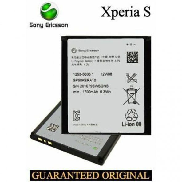 Sony Xperia S Lt26İ Ba800 Pil Batarya Pil Sp50Kera10