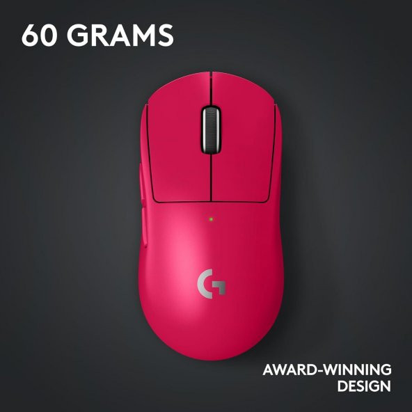 Logitech G PRO X SUPERLIGHT 2 Hafif HERO 2 Sensör 32.000 DPI LIGHTSPEED Kablosuz Oyuncu Mouse - Pembe - 6