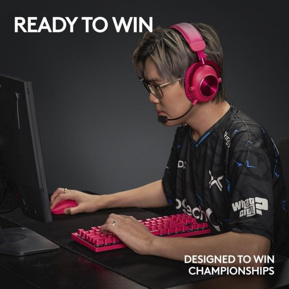 Logitech G PRO X SUPERLIGHT 2 Hafif HERO 2 Sensör 32.000 DPI LIGHTSPEED Kablosuz Oyuncu Mouse - Pembe - 10