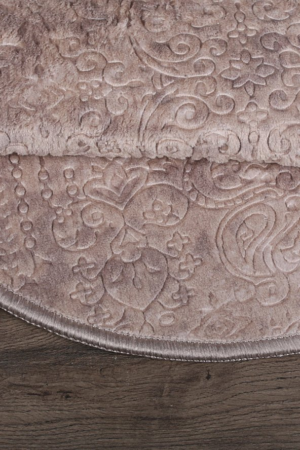 Nova Kahve Oval 60x100 + 50x60 cm 2li Banyo Paspası Seti Kaymaz Tabanlı Yıkanabilir Klozet Takımı - 5