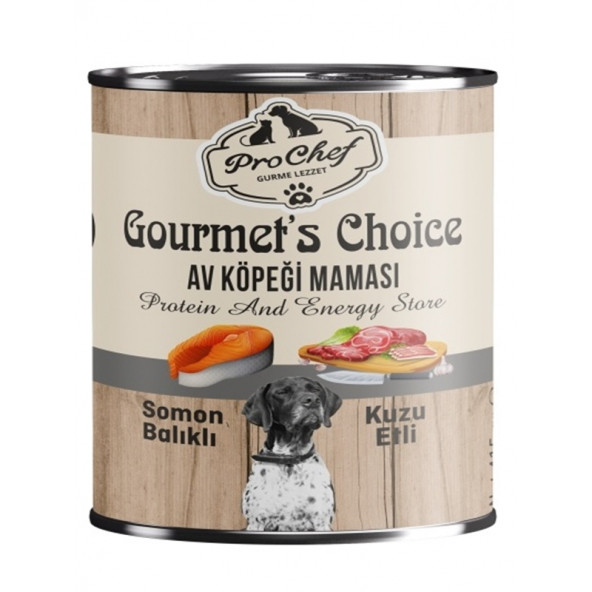 Prochef 24 Adet Gourmet's Choice Av Köpeği Maması ( 415 Gr Somon Balıklı & Kuzu Etli Konserve Yaş Mama ) - 3