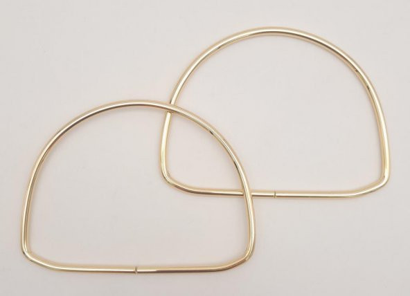 Angel Çanta Aksesuar 12.5 cm D Model Light Gold Renk Metal Çanta Tutma Sapı ürün görseli