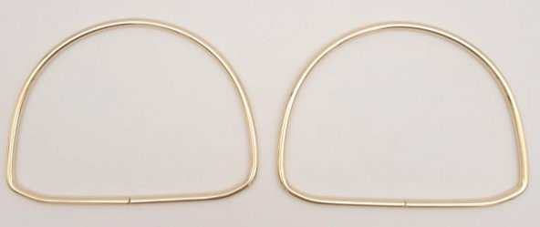 Angel Çanta Aksesuar 12.5 cm D Model Light Gold Renk Metal Çanta Tutma Sapı - Resim 3
