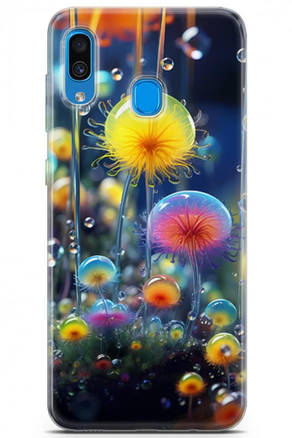 Samsung Galaxy A20 Kılıf Seri Fresh 29 Camdan Mantarlar Leke Tutmaz Kapak