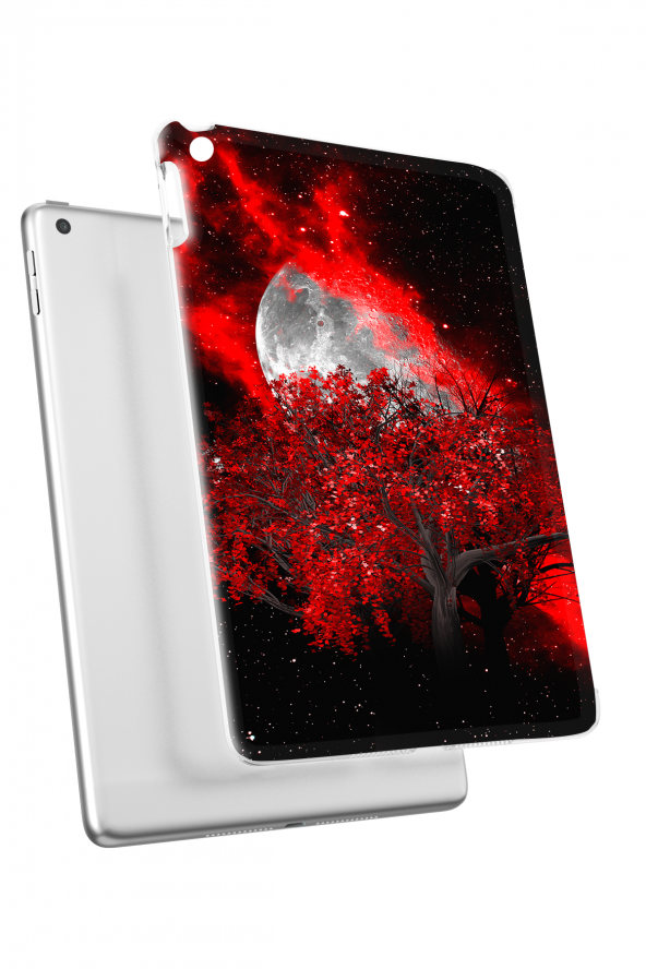 Apple Ipad Air 1 / 2 Ipad 5. / 6. Nesil 9.7 Kılıf Opus 01 Kanlı Ay Tablet Kılıfı Colorful