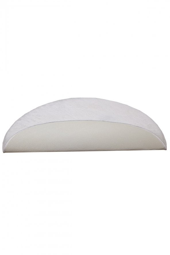 Elite Beyaz 150x150 cm Yuvarlak Peluş Banyo Halısı Kaymaz Taban Pufidik Banyo Paspası - 3