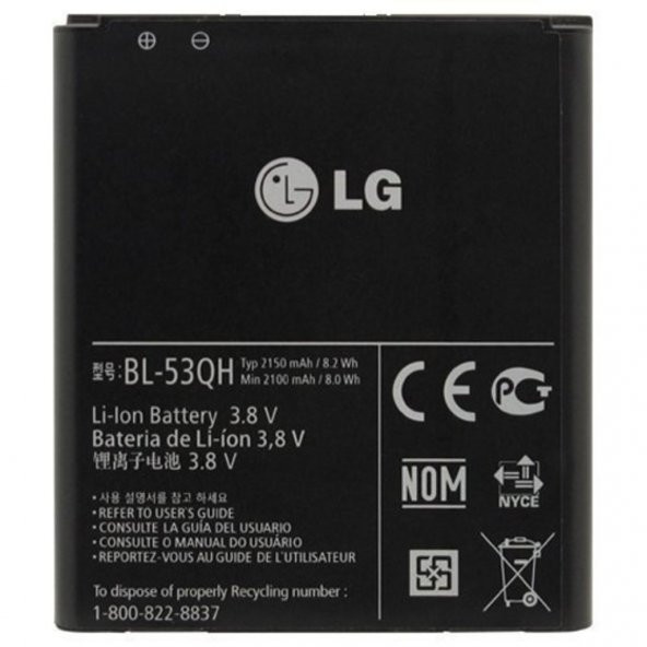 Lg Optimus L9 Pil Batarya P769 Bl-53Qh