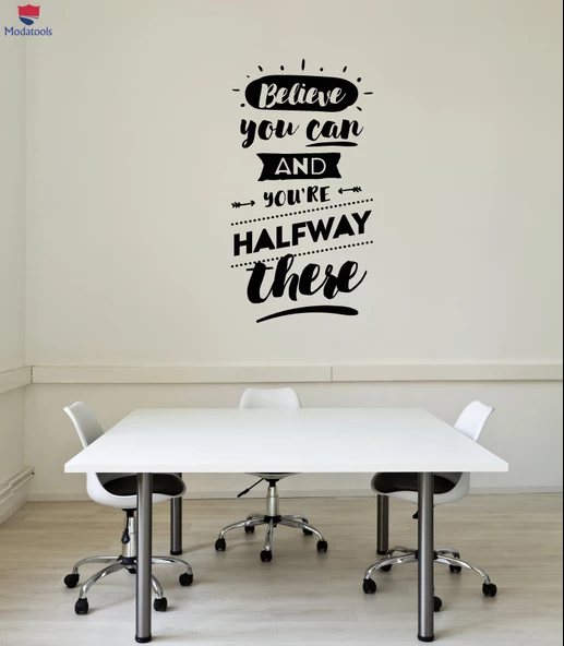 Oturma Odası, Ofis, Dükkan Duvar Sticker Herhangi Bir Oda Ofis için İlham Alıntı Sanat İç Çıkartmalar Söyleyerek