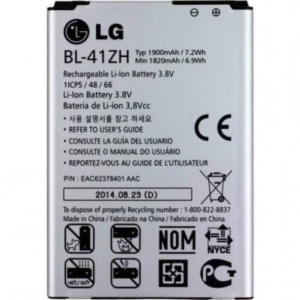 Lg L Fino  Lg Leon Batarya Pil D290 Bl-41Zh