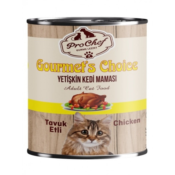 Prochef 24 Adet Gourmet's Choice Tavuklu Kedi Maması ( 415 Gr Tavuk Etli Konserve Yaş Mama ) - 6