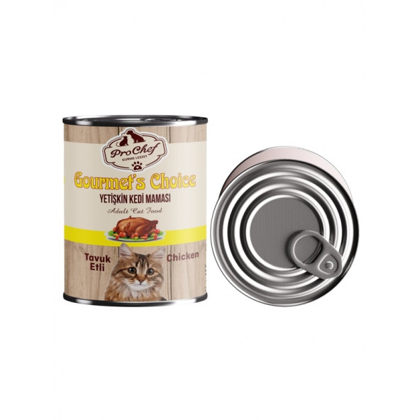 Prochef 24 Adet Gourmet's Choice Tavuklu Kedi Maması ( 415 Gr Tavuk Etli Konserve Yaş Mama ) - 7