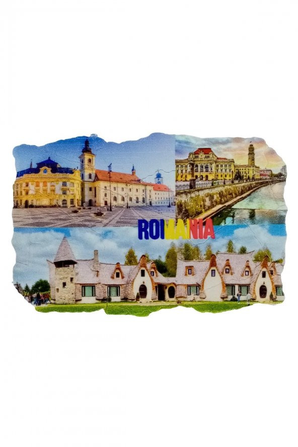 Romanya Temalı Fresco Magnet - Resim 3