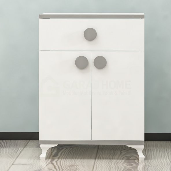 Garaj Home Yıldız Kapaklı Komodin- Gri - 2