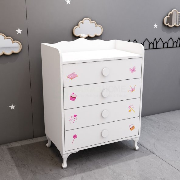 Garaj Home Şifonyer Prenses 4 Çekmeceli - 2