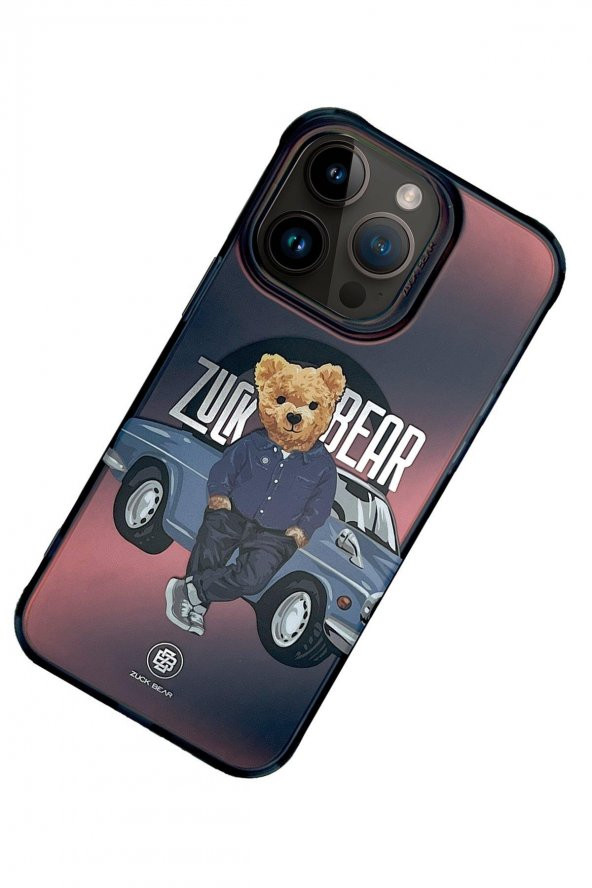 ZuckBear iPhone 15 Pro California Cool Magsafe 3D Baskılı Kılıf Kapak - 5