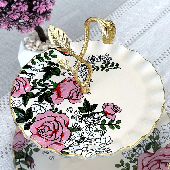 Glore Roseline Altın Yaldızlı Kurabiyelik - Resim 2