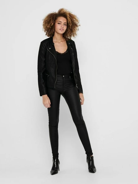 Only Freya Faux Leather Bıker Otw Noos 15110802 - 2