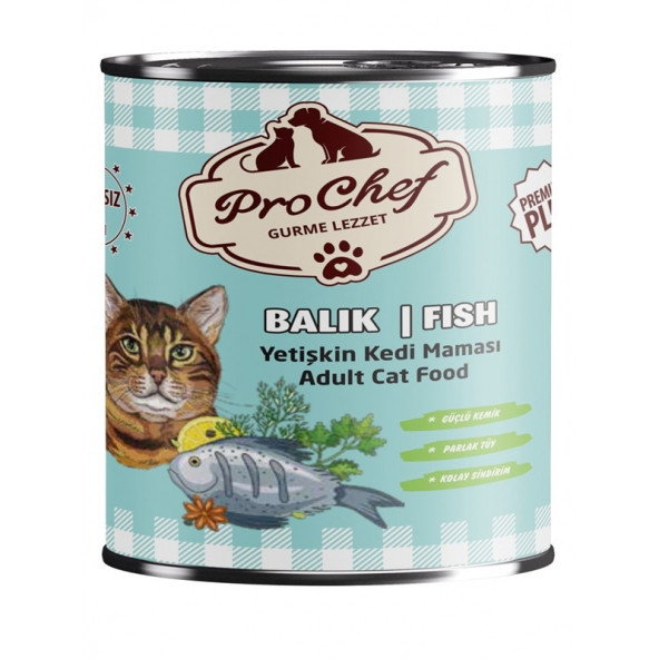 Prochef 24 Adet Premium Plus Yetişkin Kedi Maması ( 415 Gr Balık Etli Konserve Yaş Mama ) - 6