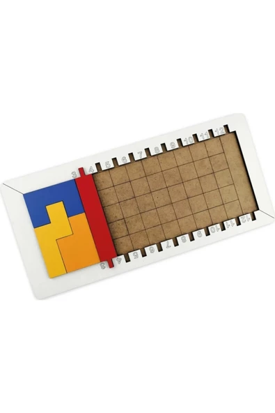 Ahşap Puzzle Zeka Bulmaca Tetris Oyunu Eğitici Oyuncak - 4