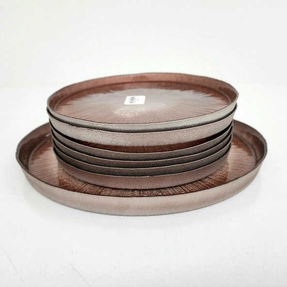 Glassco Mürdüm Dik Kenar Transparan Cam Pasta Tabağı - 5