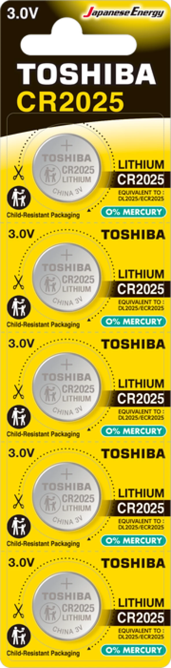 Toshiba Cr 2025 Lithium 5&apos;li Pil (K0)