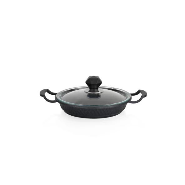 Schafer Crystal 3 lü Döküm Sahan Seti 6 Parça-Siyah - 4