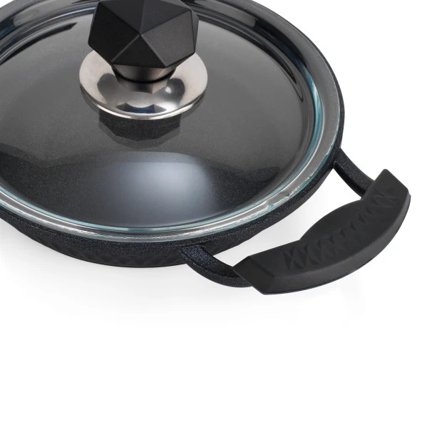 Schafer Crystal 3 lü Döküm Sahan Seti 6 Parça-Siyah - 7