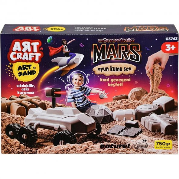 Art Craft Görevimiz Mars Kinetik Kum Oyun Seti 750gr