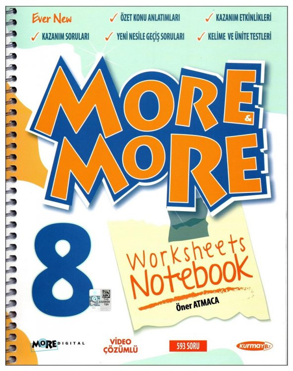 Kurmay ELT More and More 8. Sınıf LGS Worksheets Notebook