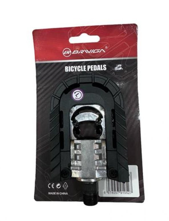 BRIVIGA PEDAL HF-881 KATLANIR ALÜMİNYUMPLASTİK BARREL SİYAH 112x70mm 426gpr - 2