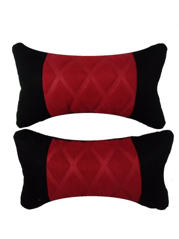 OTO BOYUN YASTIĞI SEYEHAT YASTIĞI KIRMIZI SİYAH ürün görseli 1