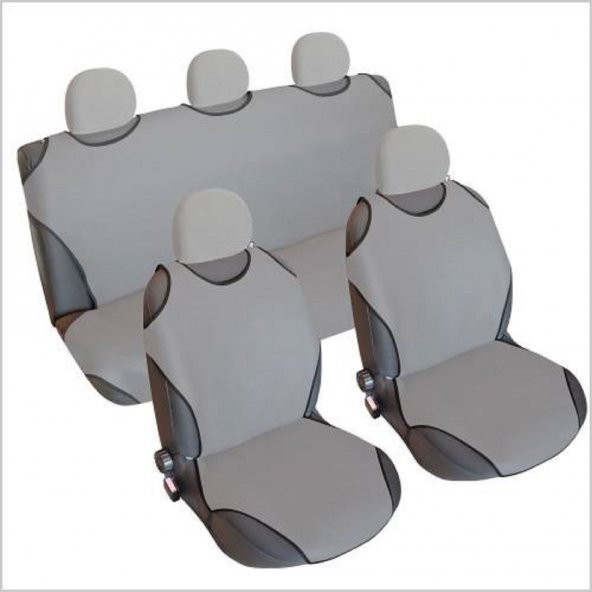 OTO ATLET KILIF OTO KOLTUK KILIFI ÖN VE ARKA SET GRİ ürün görseli 1