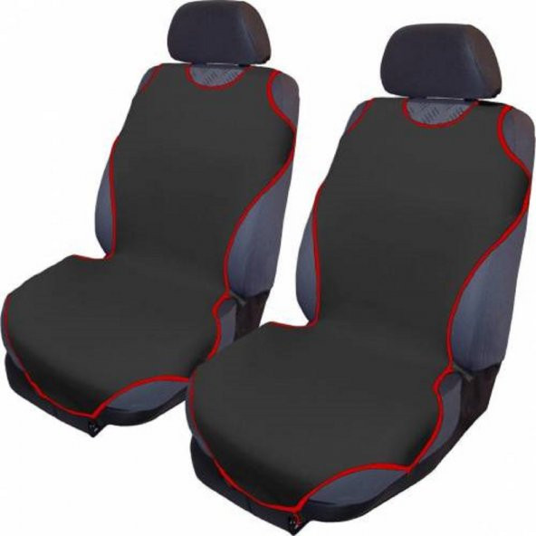 OTO ATLET KILIF OTO KOLTUK KILIFI 2 Lİ SET KIRMIZI SİYAH ürün görseli 1