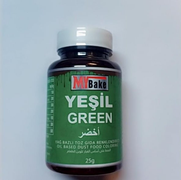 BOYA TOZ YAĞ BAZLI 25 GR YEŞİL MY BAKE