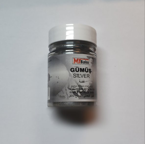 BOYA TOZ METALİK YALDIZ GÜMÜŞ 10 GR MY BAKE