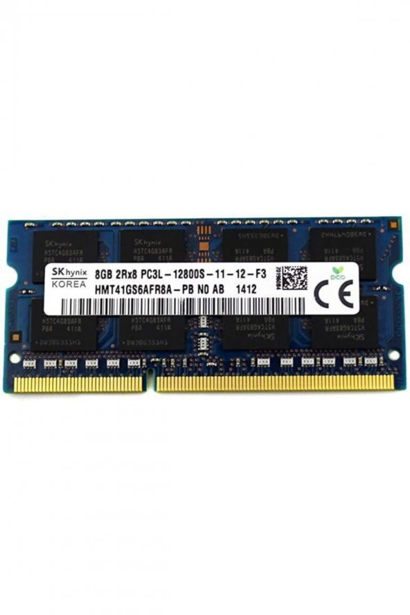 Sk Hmt41gs6bfr8a-pb 8gb Ddr3-1600 Mhz Pc3l 12800 1.35v 16 Çip Notebook Ram