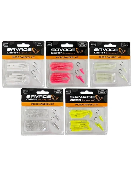 Savage Gear LRF Micro Sandeel Kit 10+2 LRF Silikon Yem